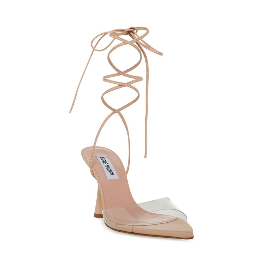 Beige Steve Madden Melina Women's Heels Sandals | PH 5746OF16